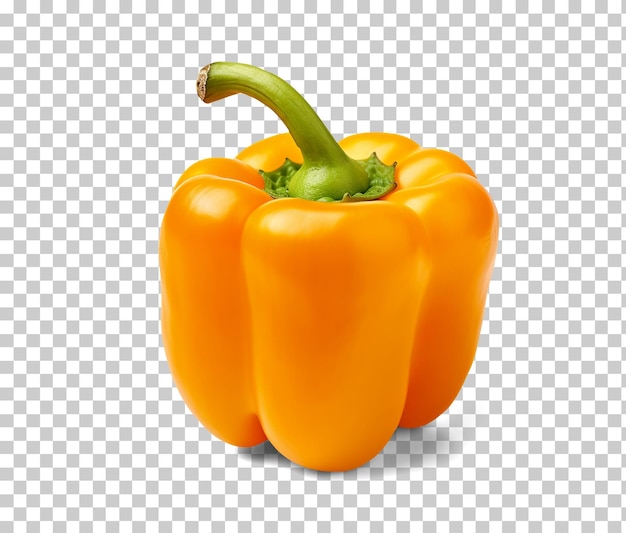 Orange pepper isolated on transparent background png psd