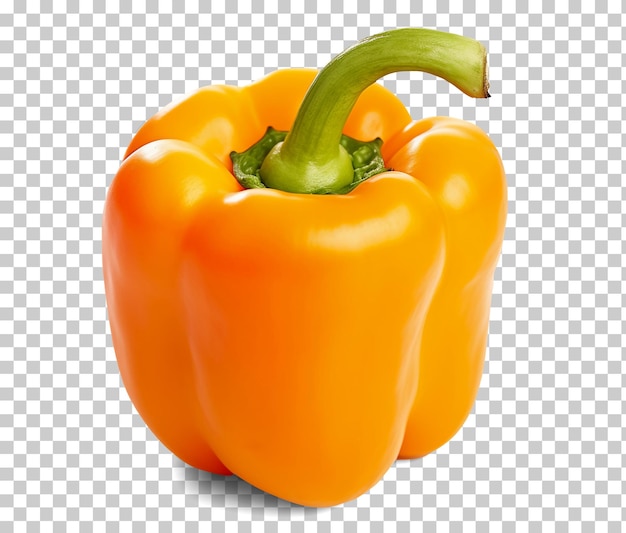 Orange pepper isolated on transparent background png psd