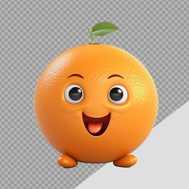 Orange png isolated on transparent background