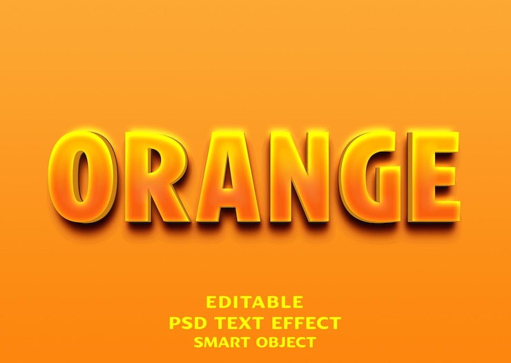 an orange poster with the words orange and yellow text on it