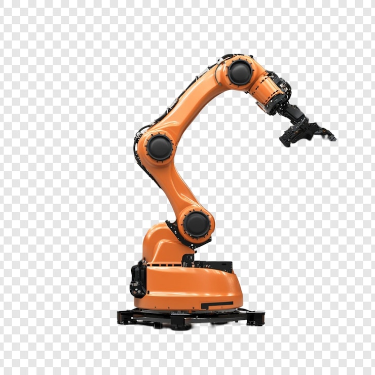 PSD orange robotic arm industrial automation technology