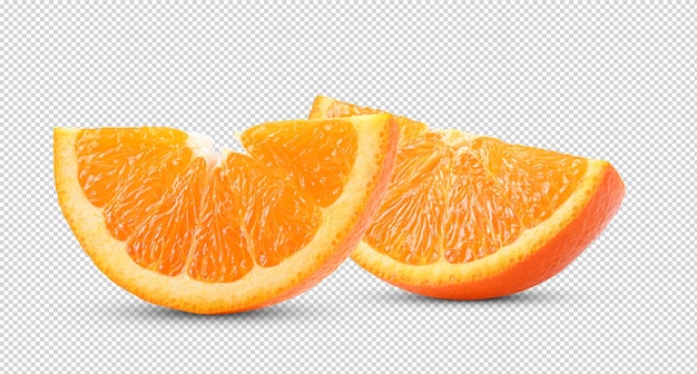Orange slice on alpha layer