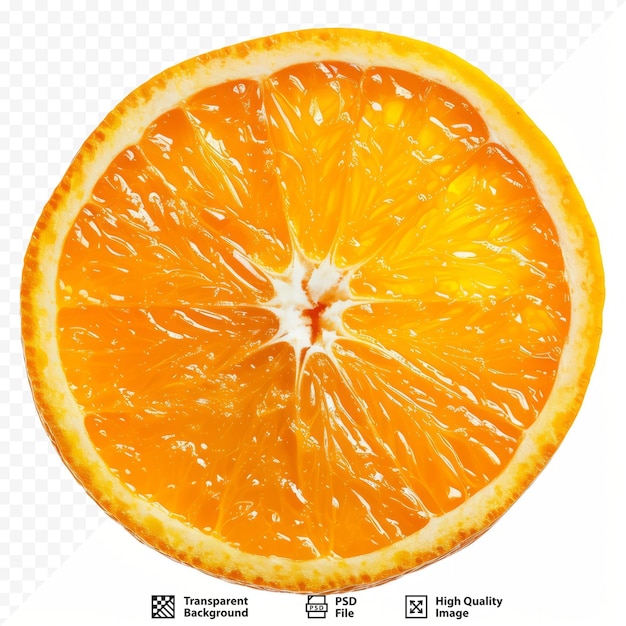Orange slice close up isolated on white isolated background