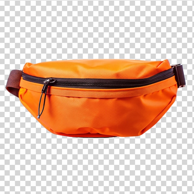 PSD 透明な背景に隔離されたオレンジ色のスポーツバッグ