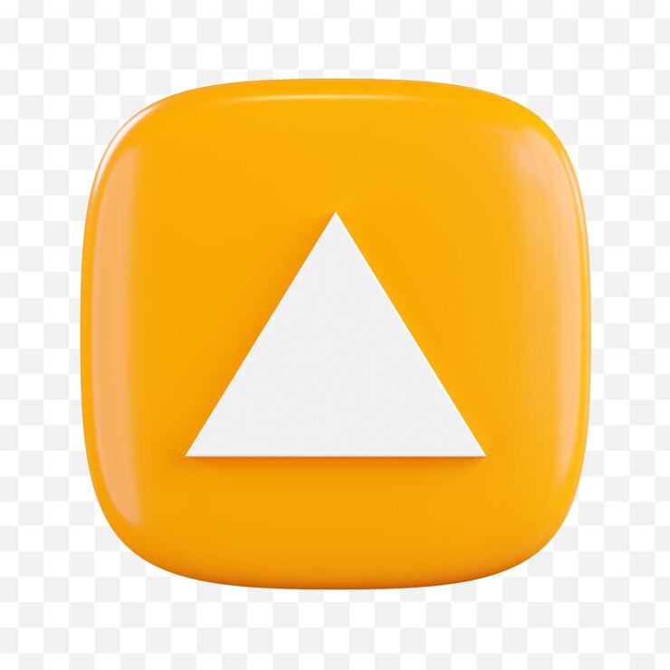PSD orange square with an arrow on it