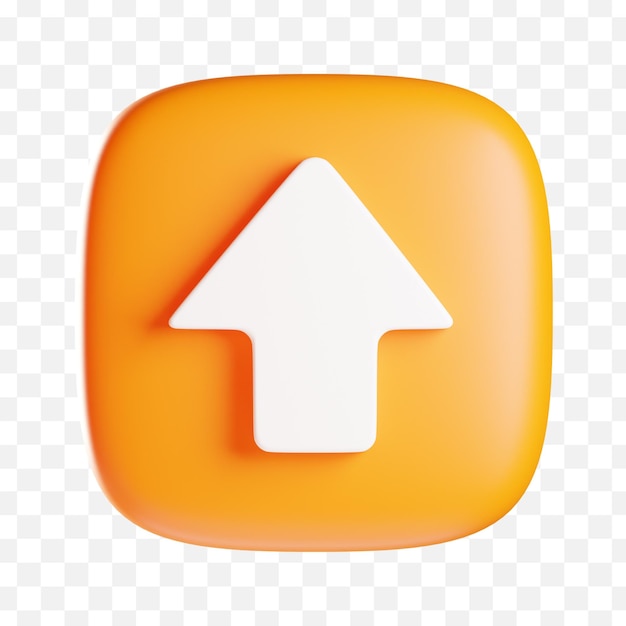 An orange square with an arrow pointing up.