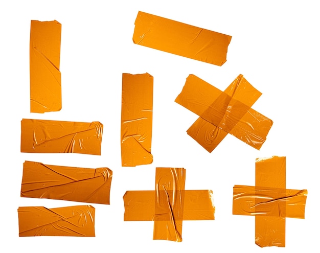 Orange Tape Shapes Collection