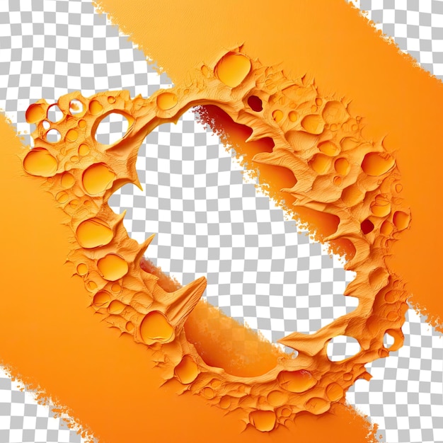 PSD the orange wall has a hole transparent background