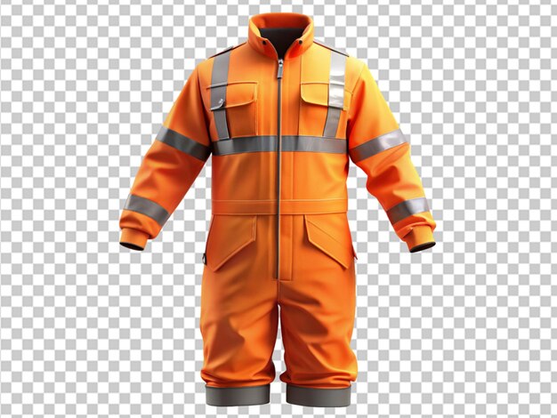 PSD orange workwear suit