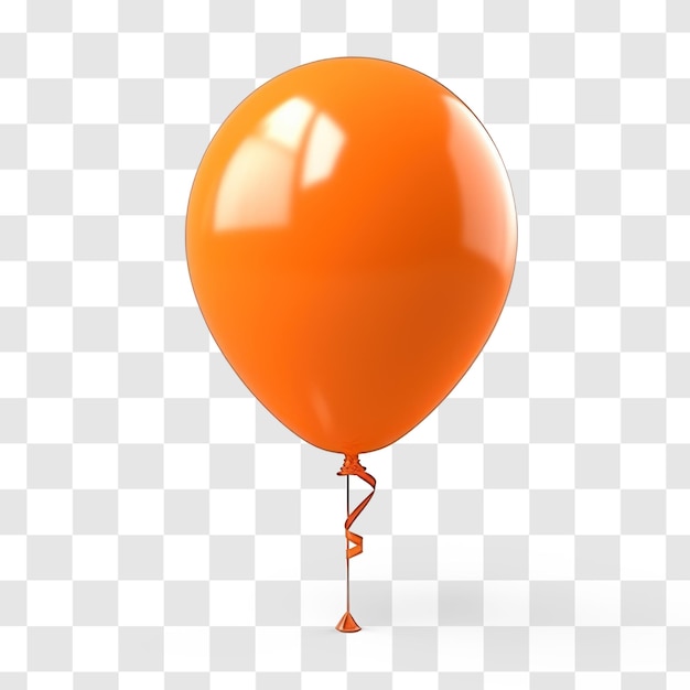 PSD oranje ballon transparante achtergrond psd