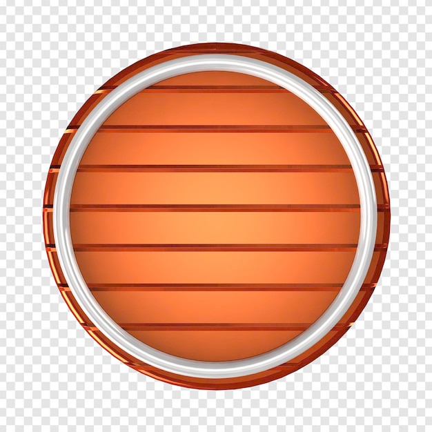 Oranje en witte cirkel