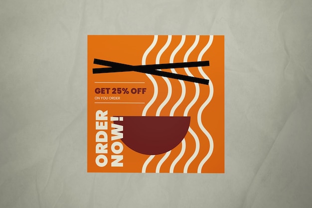 Oranje flat design food promo instagram post 01