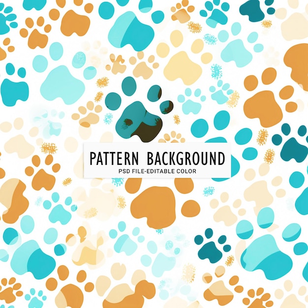PSD oranje poot afdrukken patroon naadloze patronen vrije patronen witte achtergrond