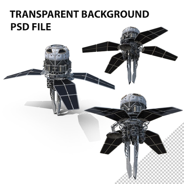 PSD Орбитальный спутник png