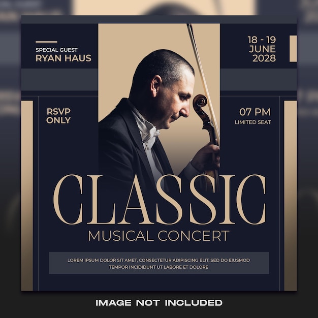 Orchestra flyer template