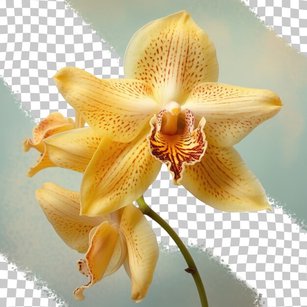 Orchid flower in yellow