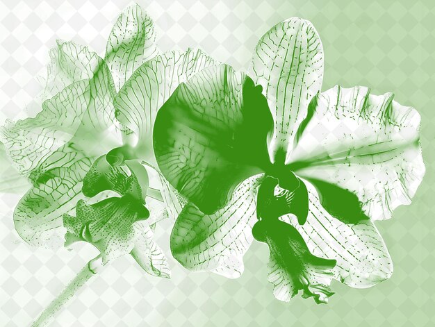 PSD texture di vene di petali di orchidee con arredamento radiale e delicato png creative overlay decor di sfondo