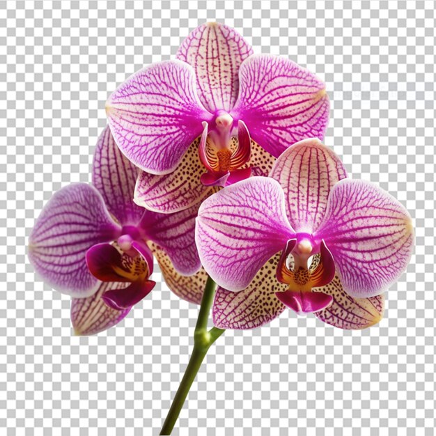 PSD orchid on transparent background