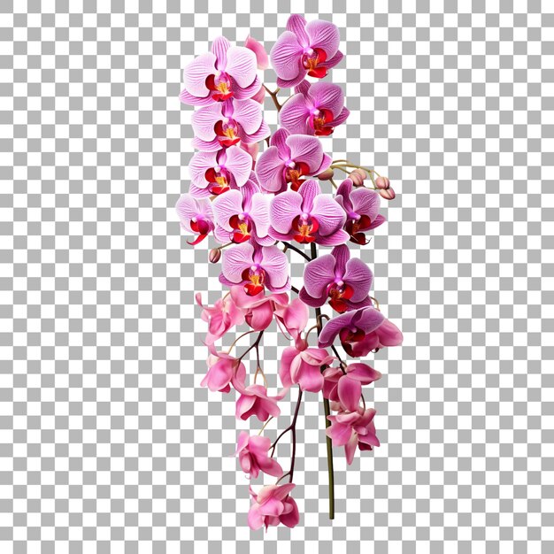 PSD orchid on transparent background