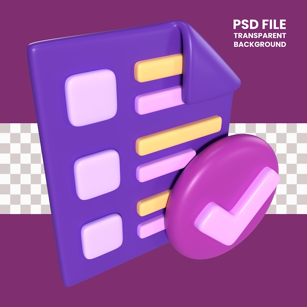 Order checkout 3d illustration icon