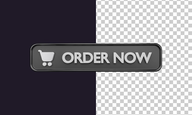 PSD order now button in 3d rendering