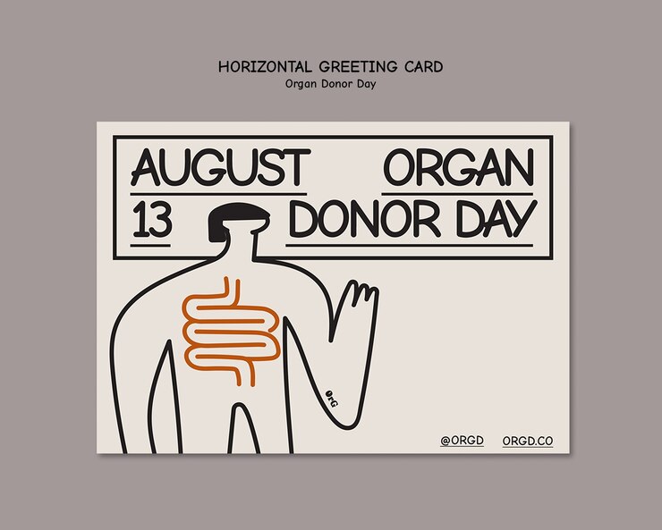 PSD organ donor day awareness template