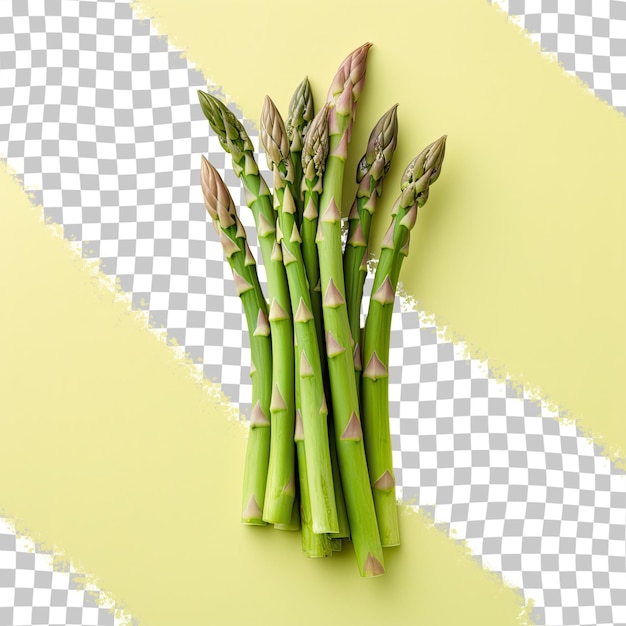PSD bunch di asparagi biologici su uno sfondo trasparente
