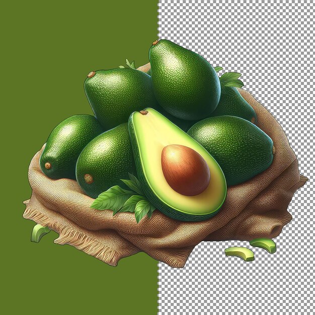 PSD organic_avocado_bountypng