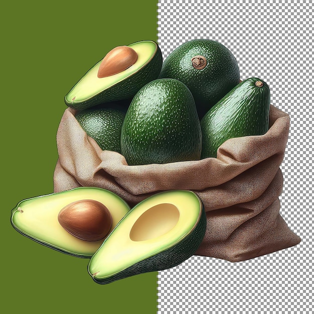 PSD organic_avocado_bountypng