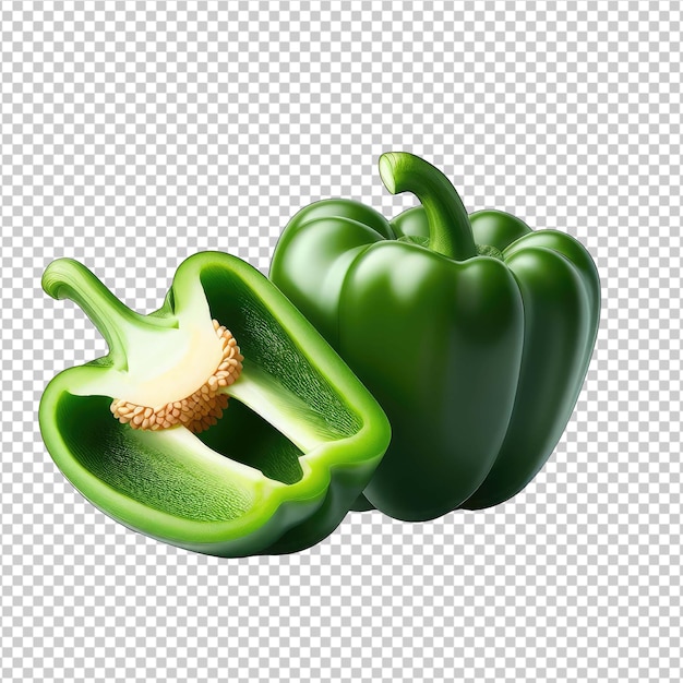 PSD organic bell pepper vector png