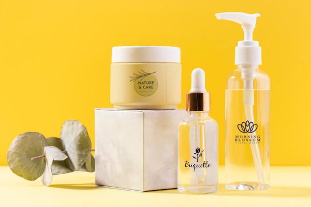 Organic creams and serums containers