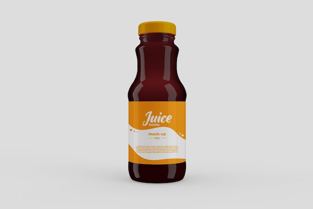 PSD organic juice bottle mockup