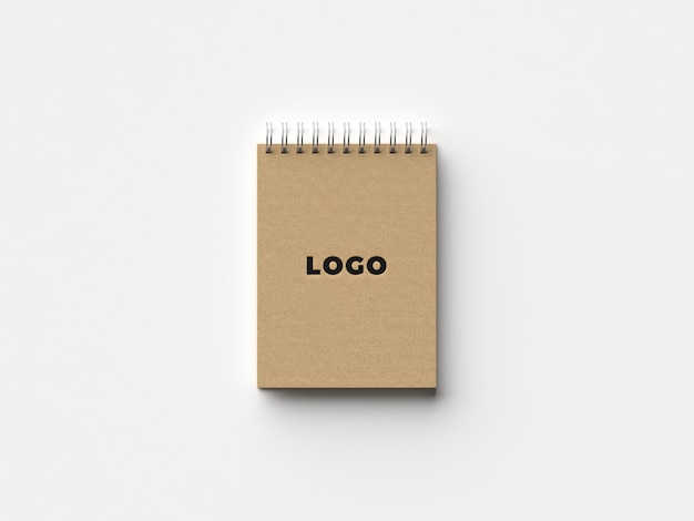 Organic notebook mockup