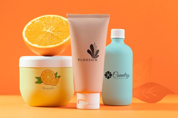 Organic orange juice cosmetics