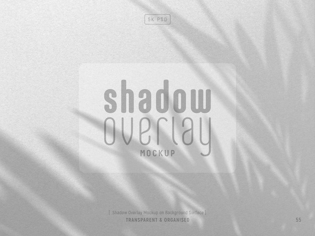 Organic shadow overlay mockup on background texture