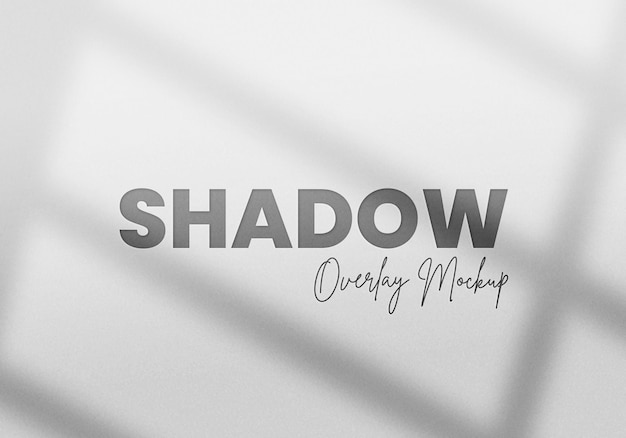 Organic shadow overlay mockup op getextureerde oppervlakteachtergrond psd