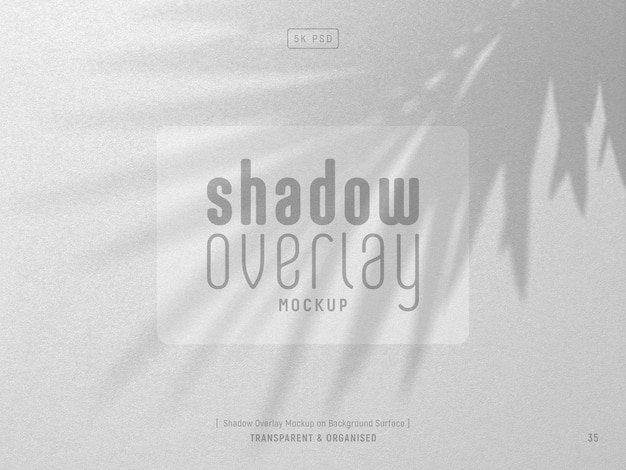 Organic shadow overlay mockup with background texture