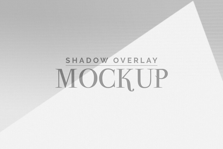 PSD organic shadow overlay mockup