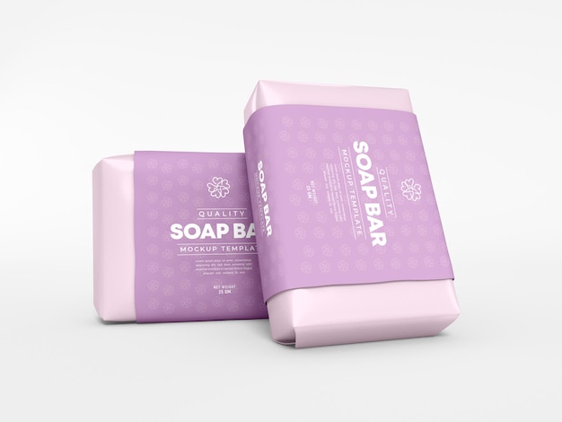 Organic Soap Bar Packaging Mockup