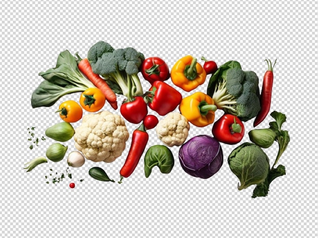 Organic vegetables png transparent