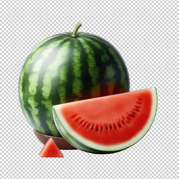 PSD organic watermelon vector png