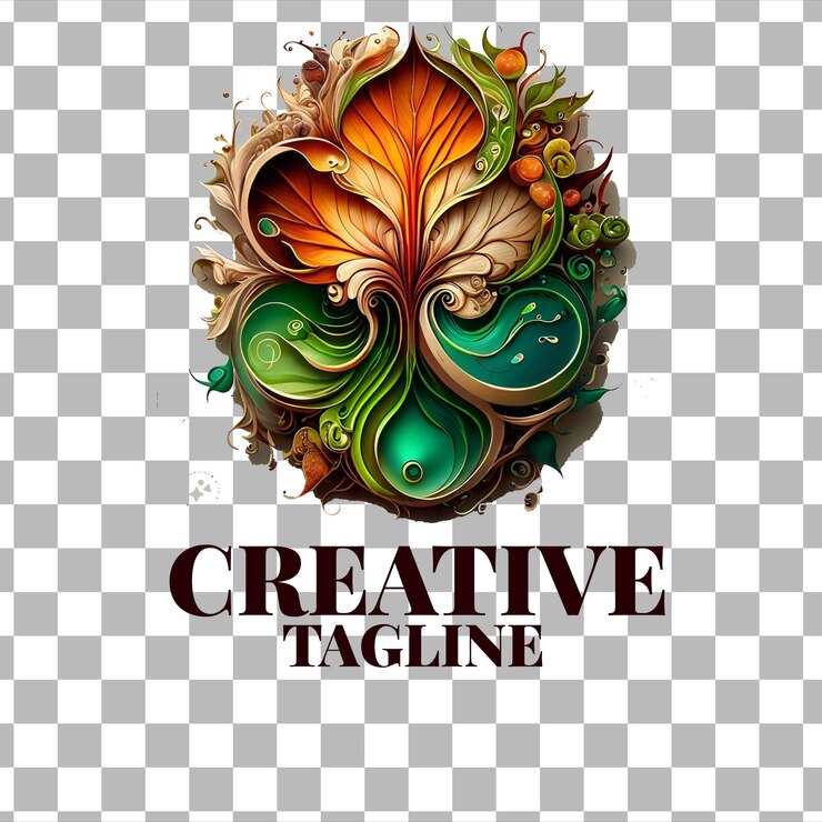 PSD organische en natuurlijke vormen een visuele gids voor logoontwerp