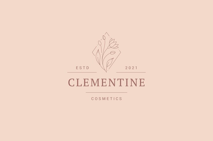 PSD organische mei lelie bloesem plant elegante natuurlijke geur logo minimalistisch ontwerp