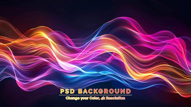 PSD original abstract colorful background