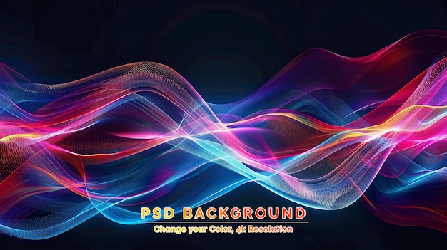 PSD original abstract colorful background