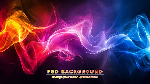 PSD original abstract colorful background