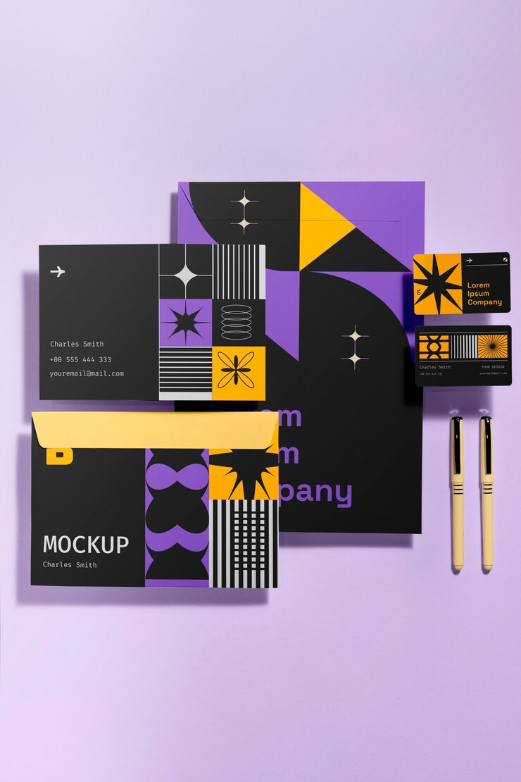 PSD original branding identity mockup