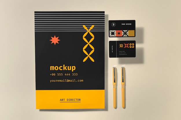 PSD original branding identity mockup