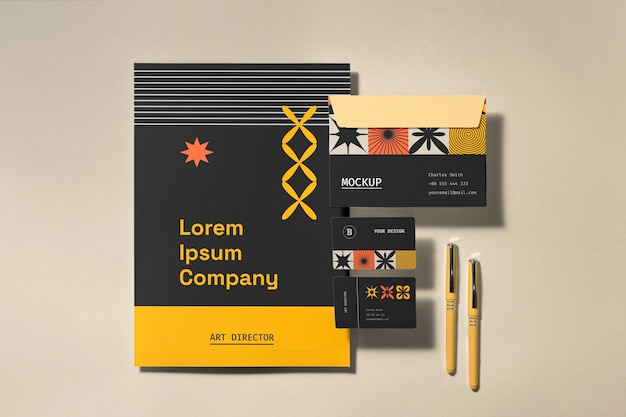 PSD original branding identity mockup