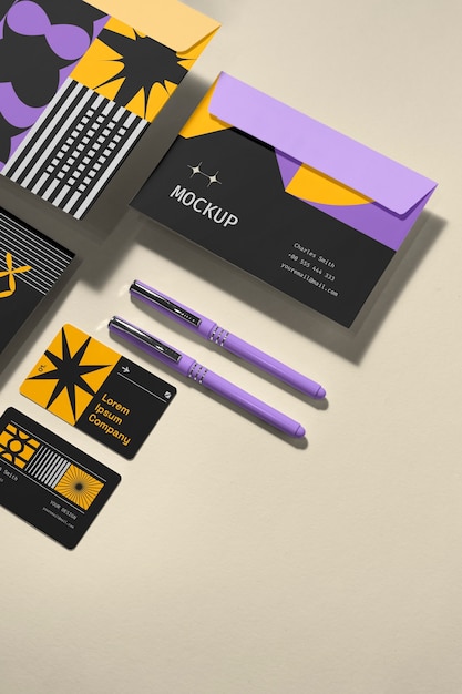 PSD original branding identity mockup